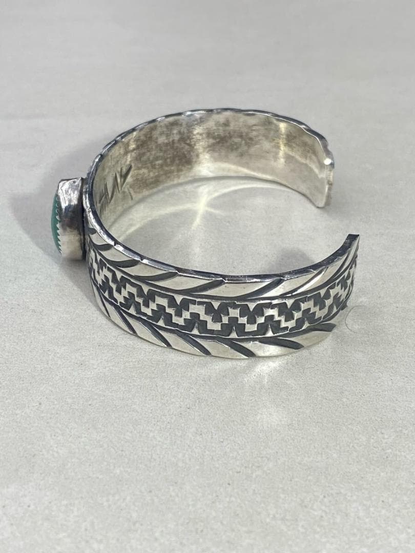 美品 希少 ナバホ Jonathan Todacheene ターコイズ703P▲