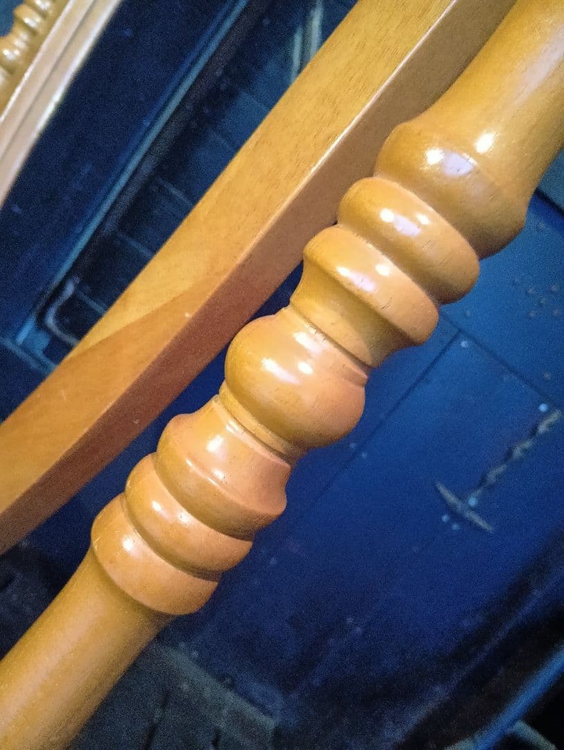 オーバル　コロニアル　スタンド　ミラー　ナチュラル　無垢材　姿見　全身鏡