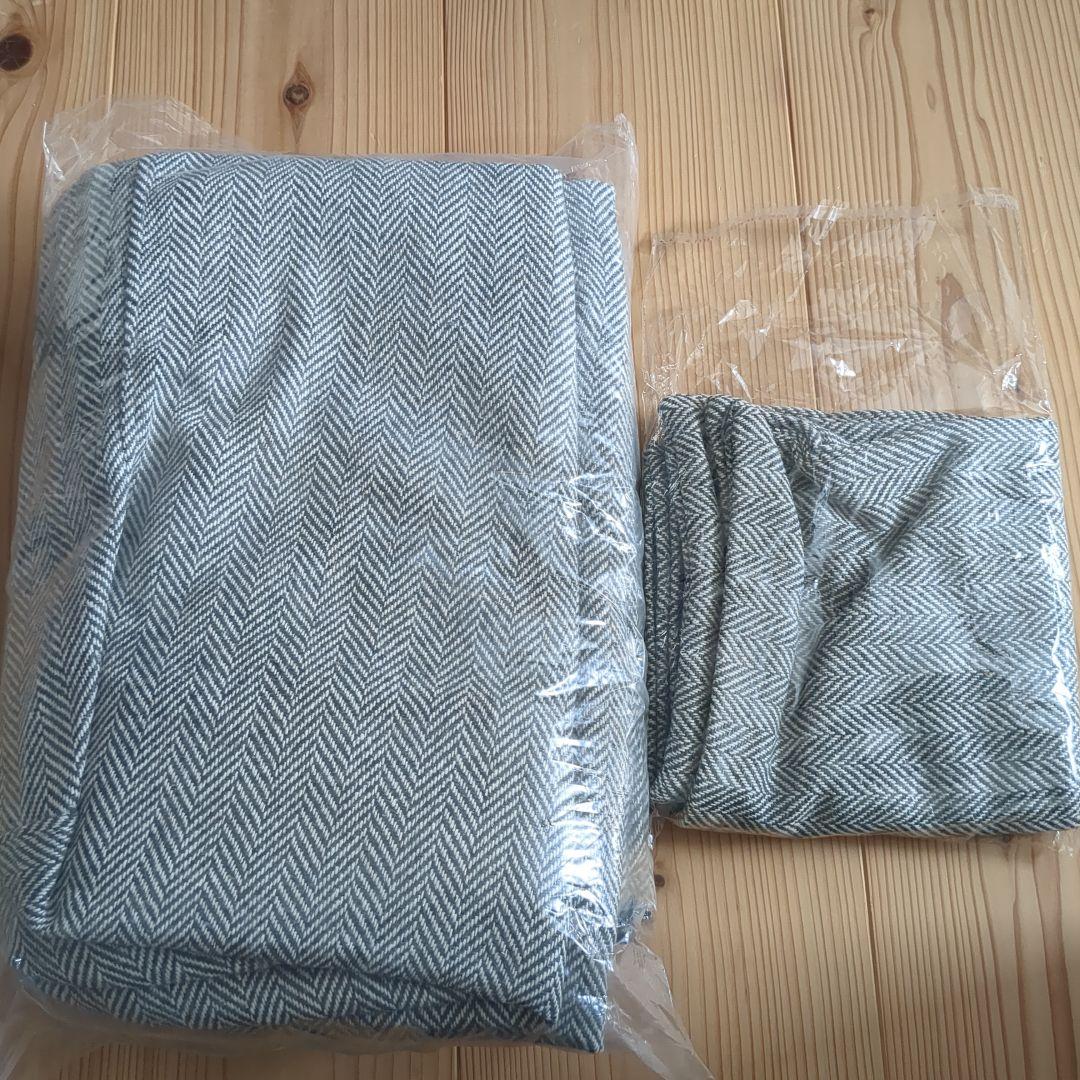 アデペシュ ウォーム 3シートソファカバー　チャコールグレー