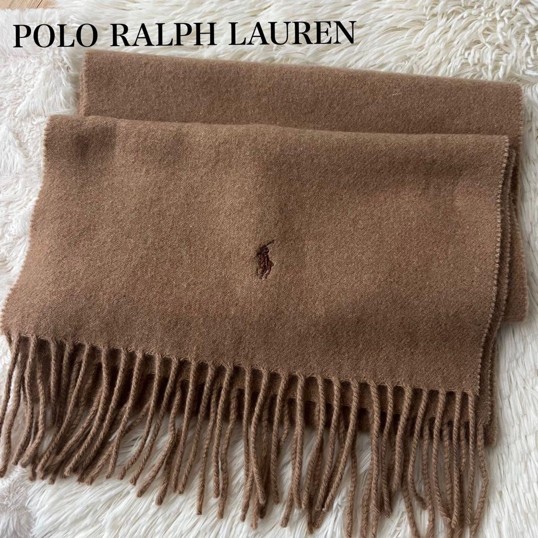 ラルフローレン Polo Ralph Lauren ベージュ マフラー カシミヤ