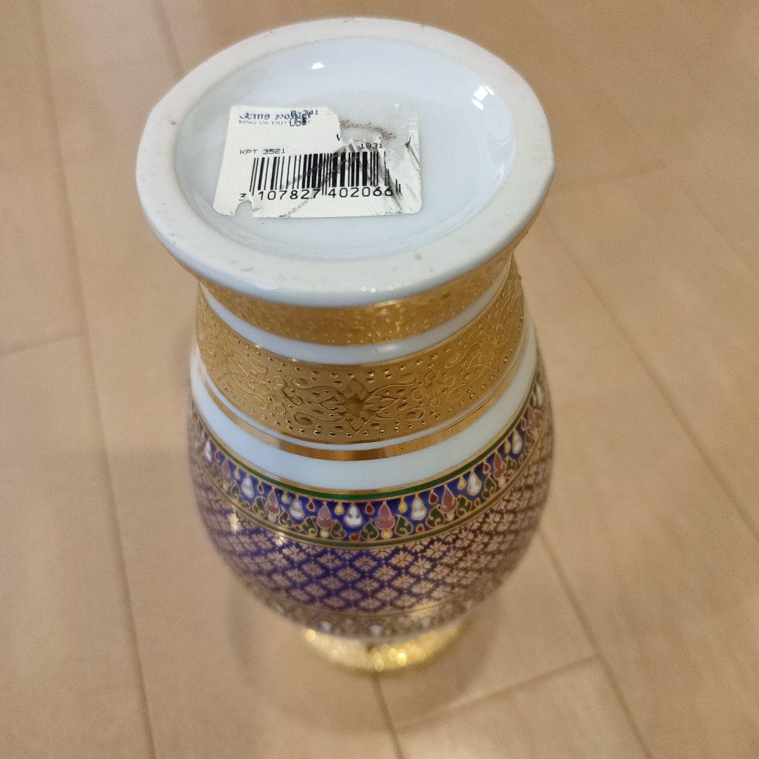 【新品】タイ製ベンジャロン焼き　花瓶