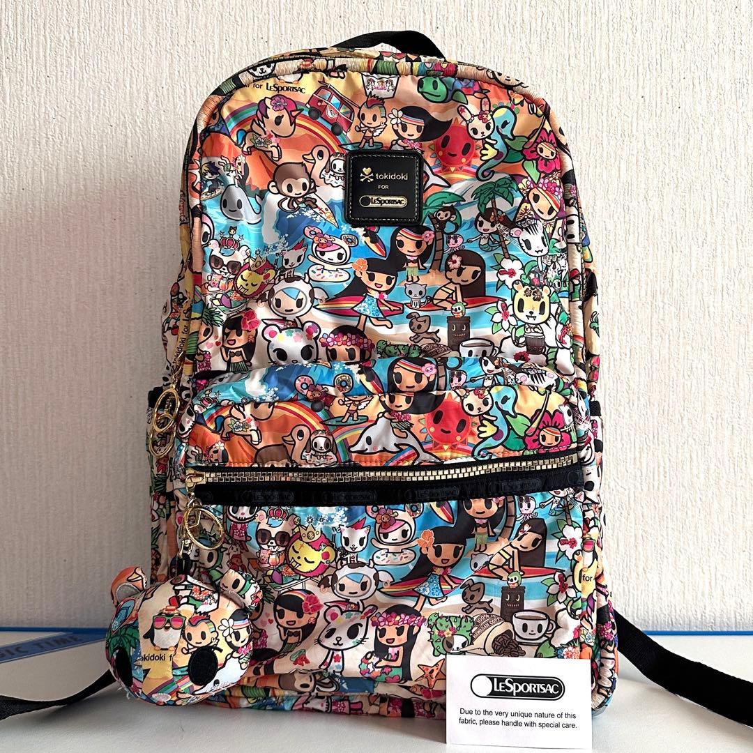 ハワイ限定品✨レスポートサック トキドキ リュックサック 大容量 チャーム付き