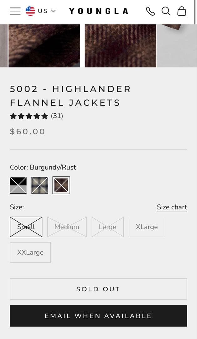 ジャケット・アウター  5002 HIGHLANDER FLANNEL JACKETS