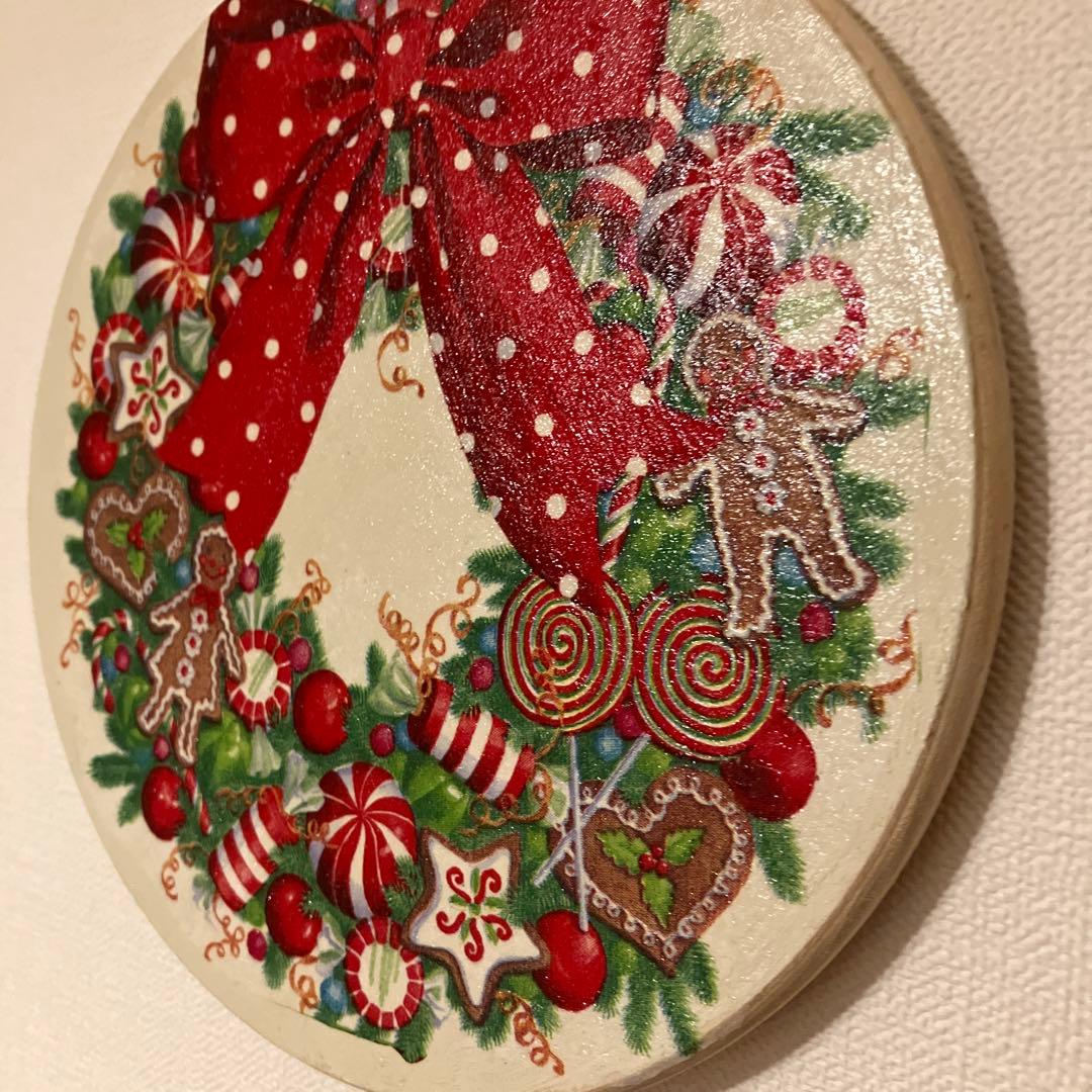 クリスマスリースデコパージュ作品