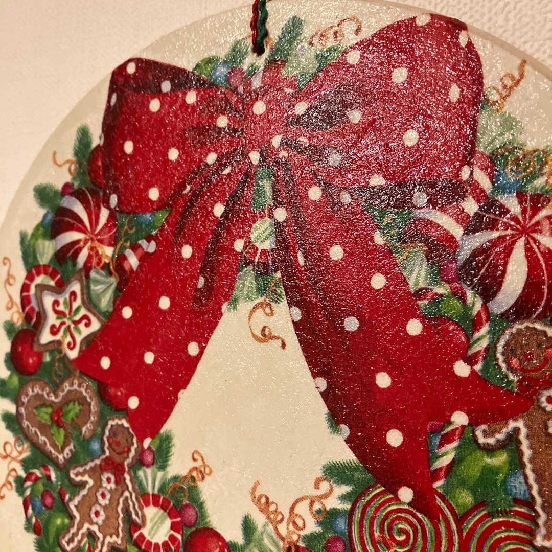 クリスマスリースデコパージュ作品