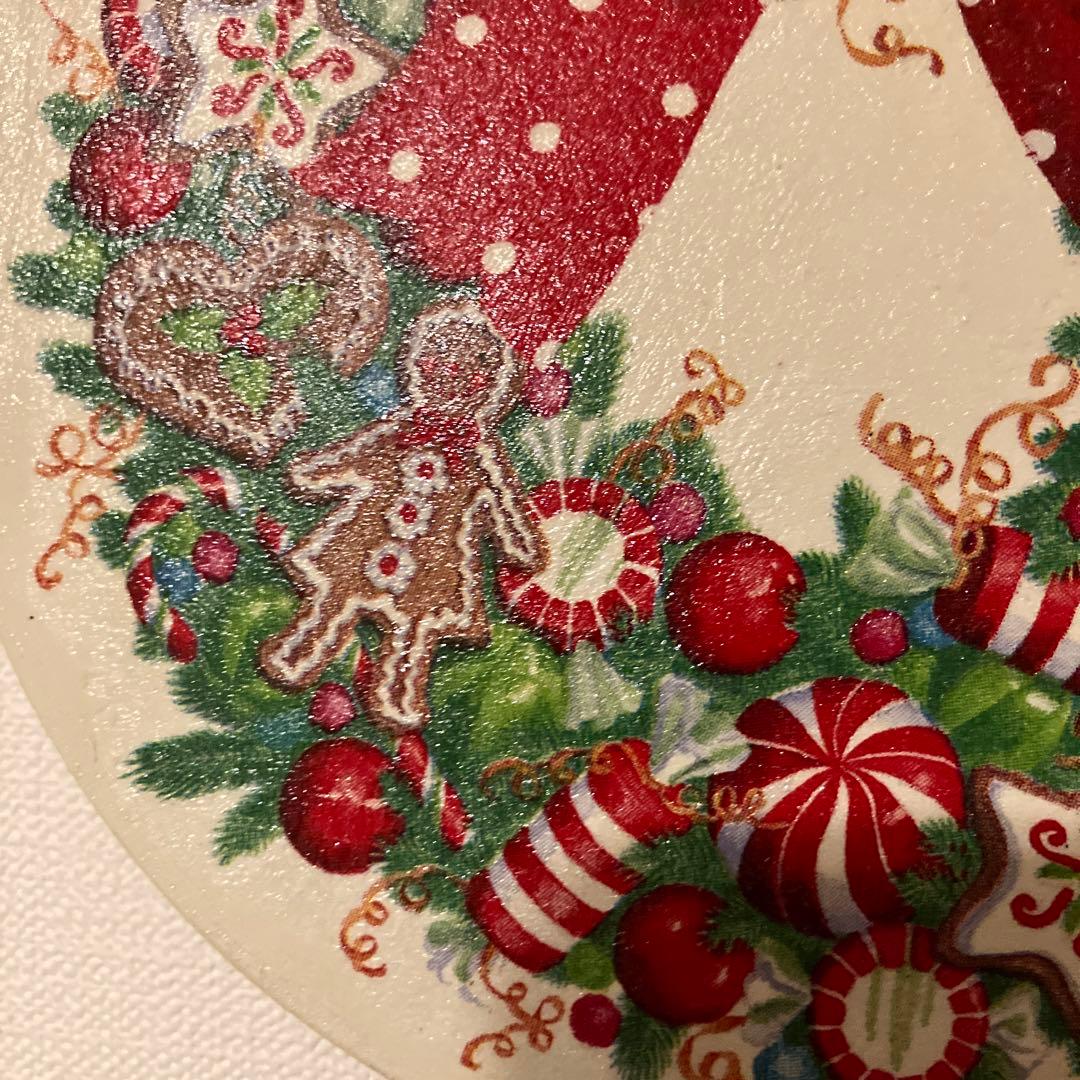 クリスマスリースデコパージュ作品