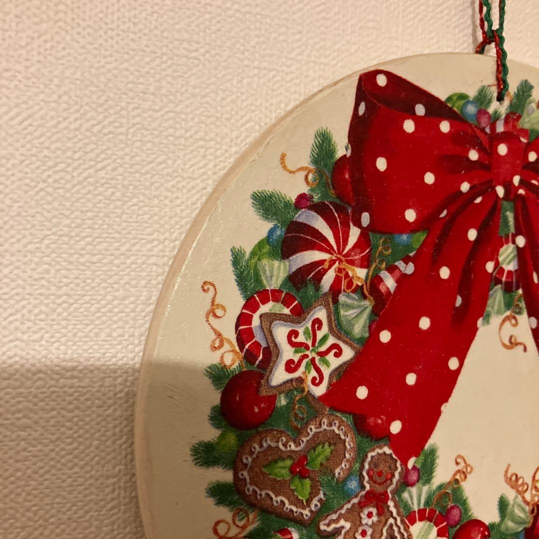 クリスマスリースデコパージュ作品