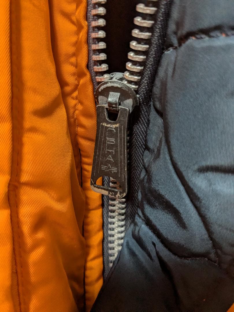 ALPHA　Alpha　 MA1　ma1　希少　紺　ネイビー　90年　USA