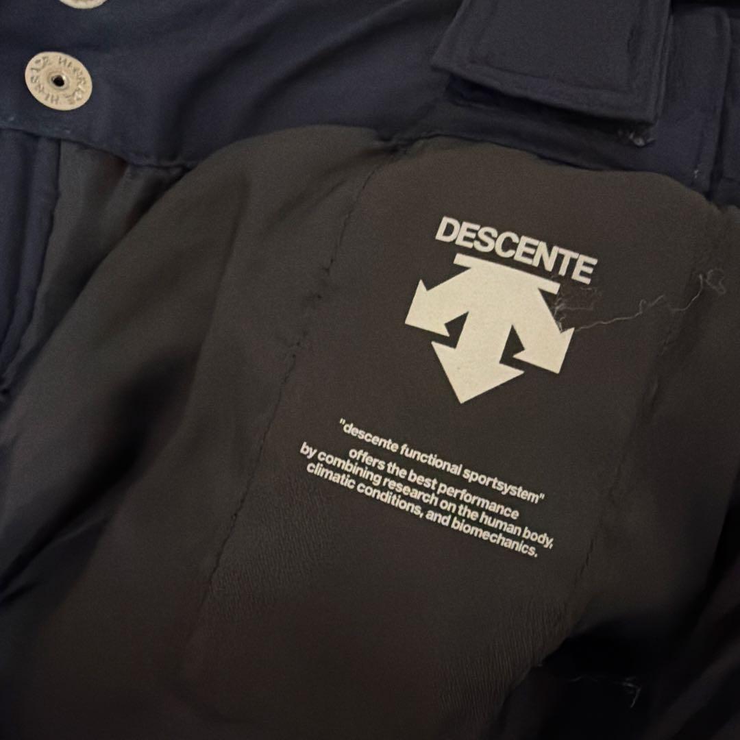 デサント　フード付きスキーウェア グレー/ネイビー　メンズＳ　子供にも