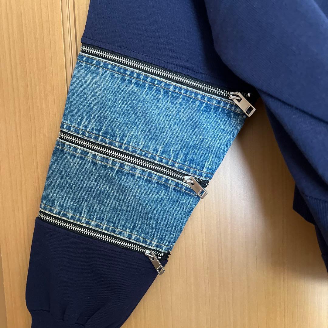 ディーゼル DIESEL ニットデニム切り替えジップディテール S