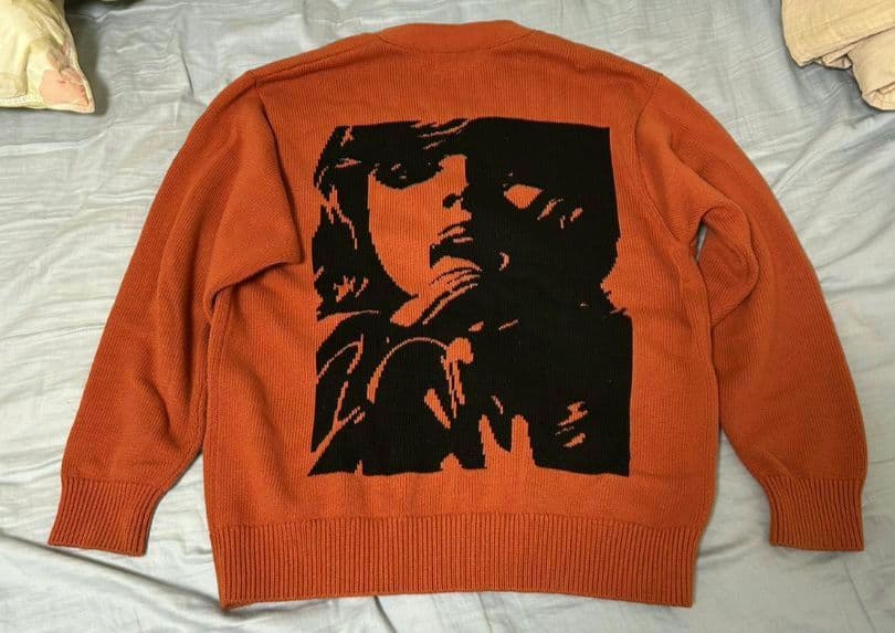 【超美品】HYSTERIC GLAMOUR　カーディガン　オレンジ　バナナガール