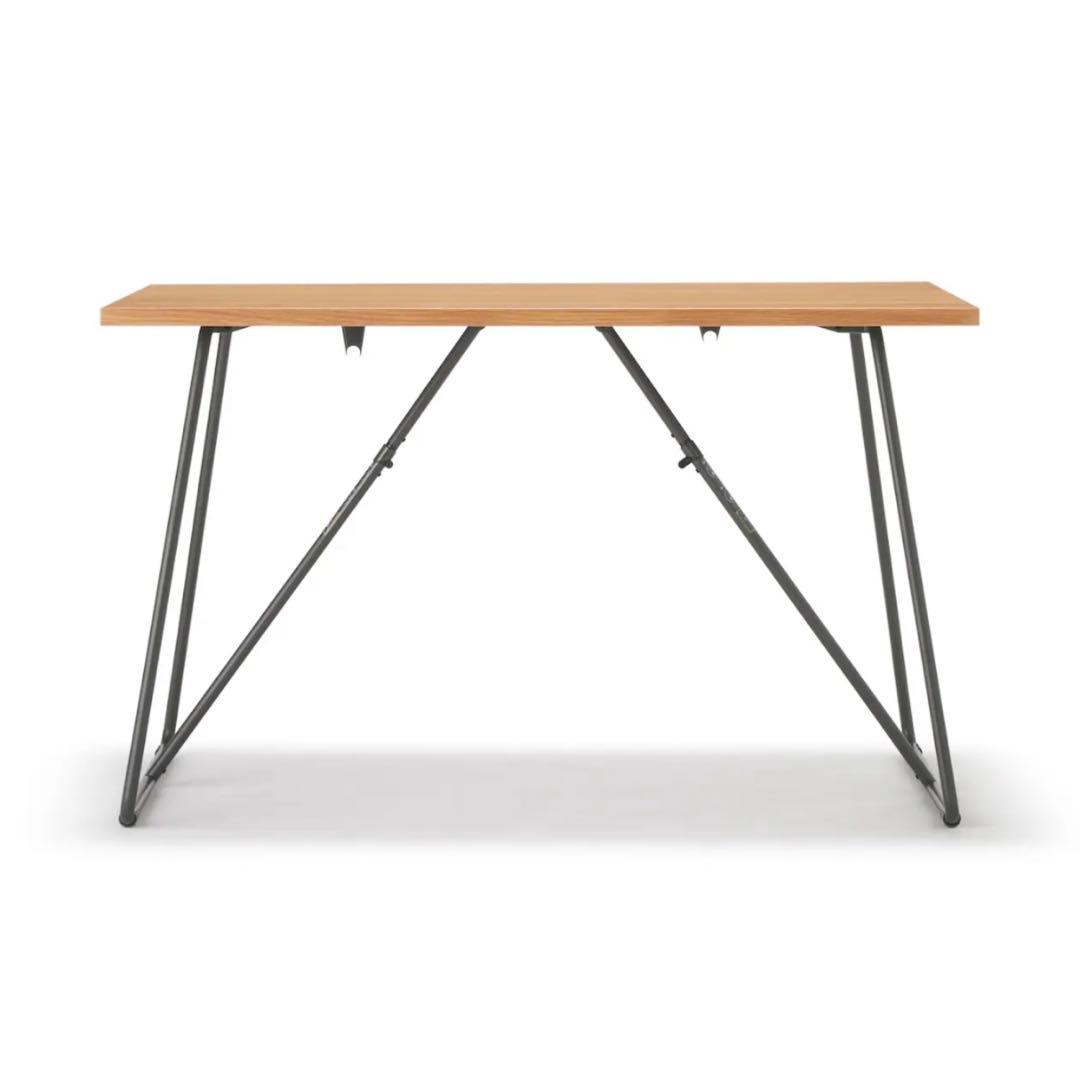 無印良品　MUJI　折りたたみテーブル　オーク材突板