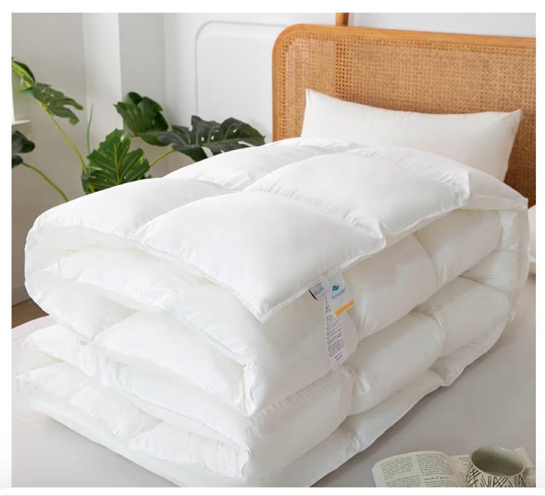 95 洗える羽毛布団 シングル150×210 抗菌防ダニ軽量暖か 2個セット