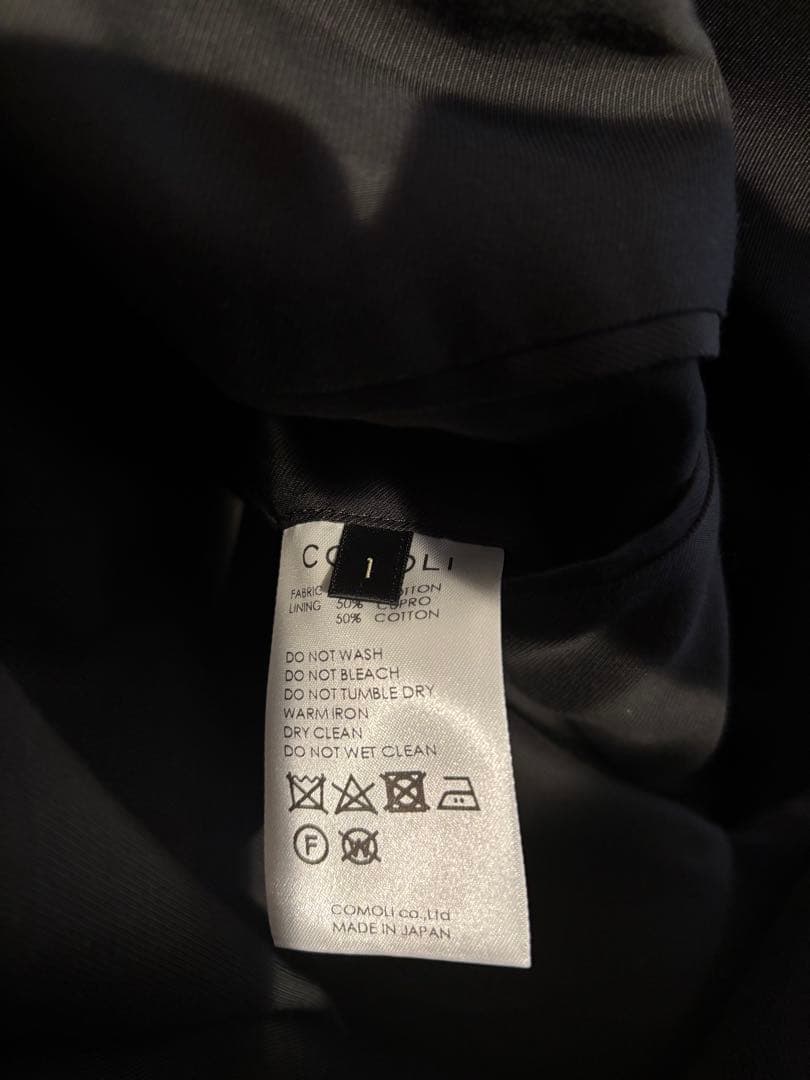 COMOLIコットンギャバタイロッケンコートサイズ1