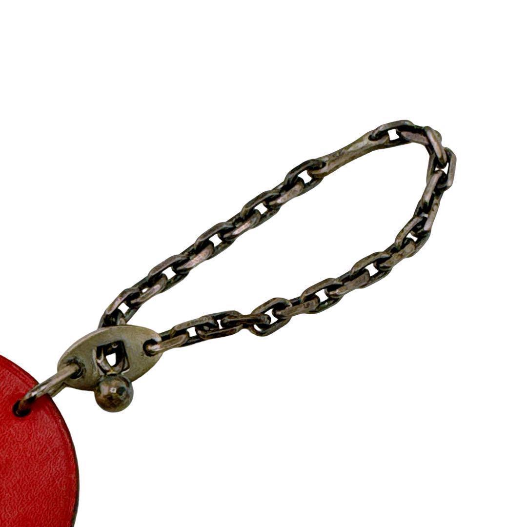 エルメス てんとう虫 レッド テントウムシ キーホルダー バッグチャーム レザー