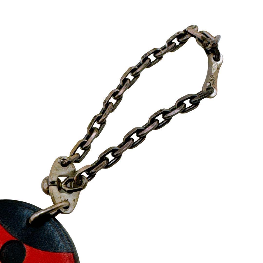 エルメス てんとう虫 レッド テントウムシ キーホルダー バッグチャーム レザー