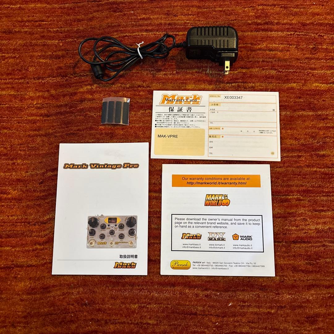 MARKBASS Mark Vintage pre プリアンプ 真空管