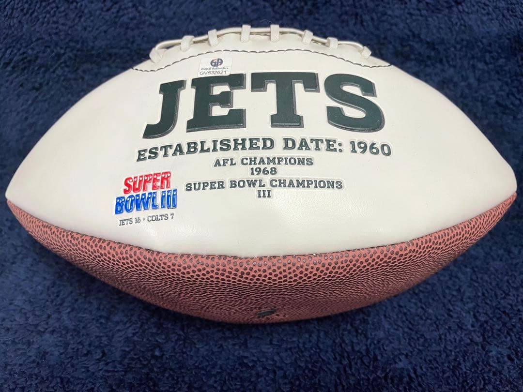 ［値下げしました！］NFL＊N.YJETS公認　マーク サンチェス サインボール