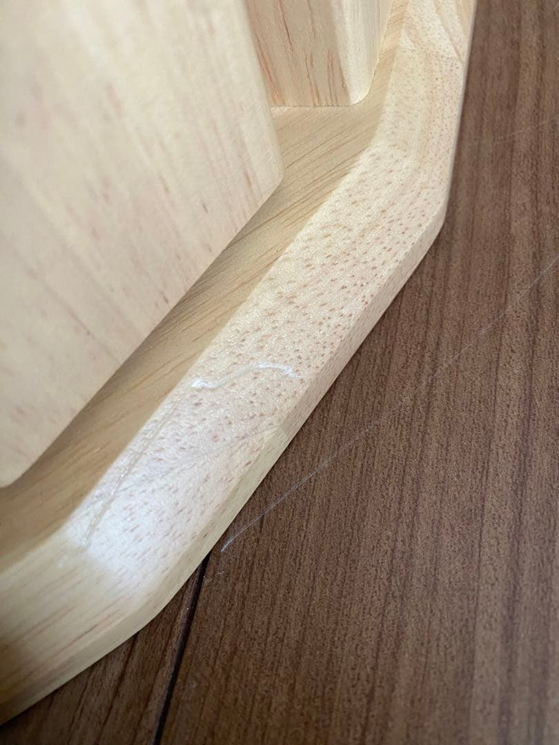 【訳あり品】サイドテーブル　スツール 天然木 4脚セット 完成品　ナチュラル