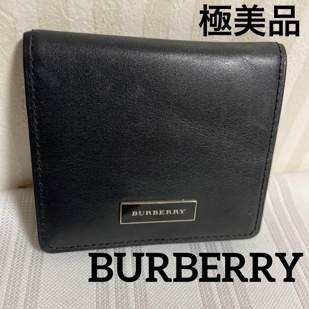 未使用品 バーバリー BURBERRY 小銭入れ ケース レザー ブラック