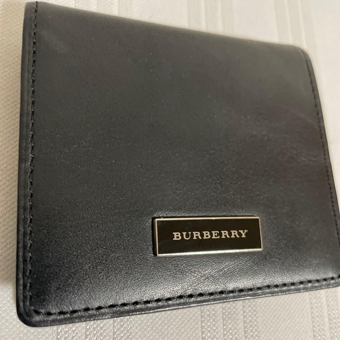 未使用品 バーバリー BURBERRY 小銭入れ ケース レザー ブラック