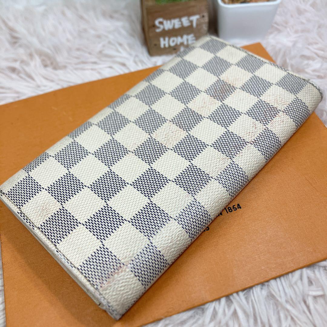 ！美品！ ルイヴィトン ダミエアズール ポルトフォイユ サラ レディース 長財布