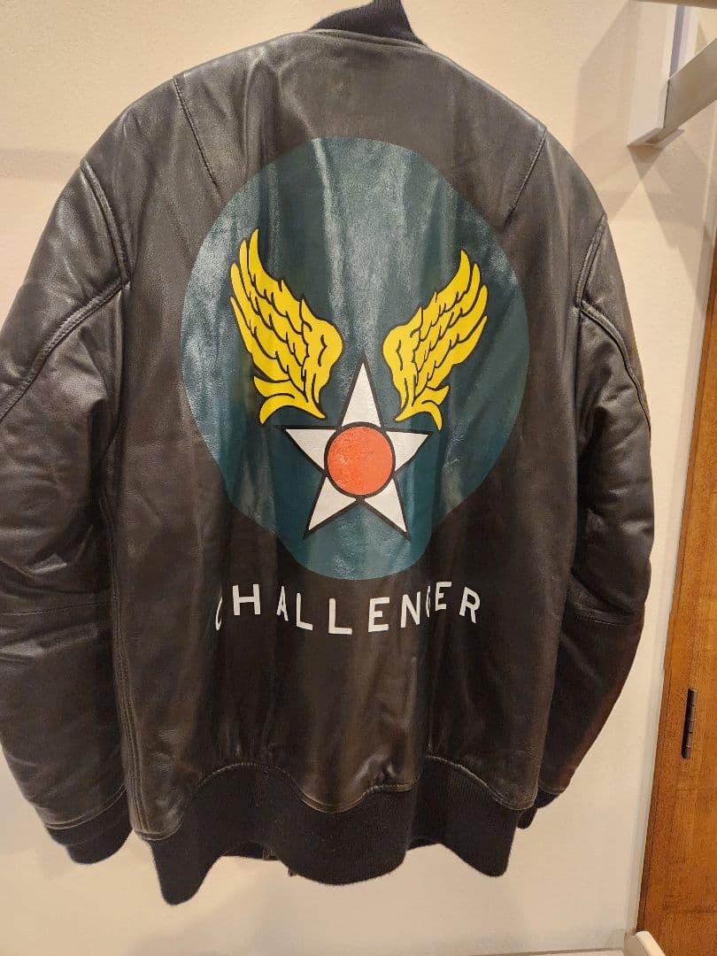 CHALLENGER 19AW MA-1レザージャケット M