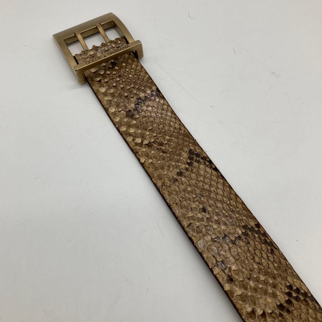 ドルチェ&ガッバーナ ドルガバ ベルト パイソン ヘビ