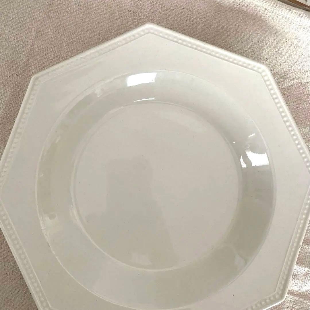 クレイユエモントロー オクトゴナル octogonale 深皿　パール　美品