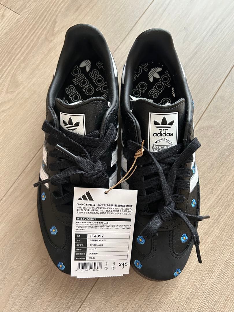 【未使用】adidas SAMBA OG W 24.5cm 花柄