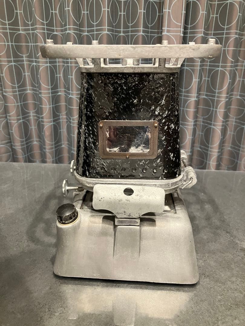 激レア！ 実働/美品 ビンテージ アイロンストーブ　ダブルバーナー　アルミニウム