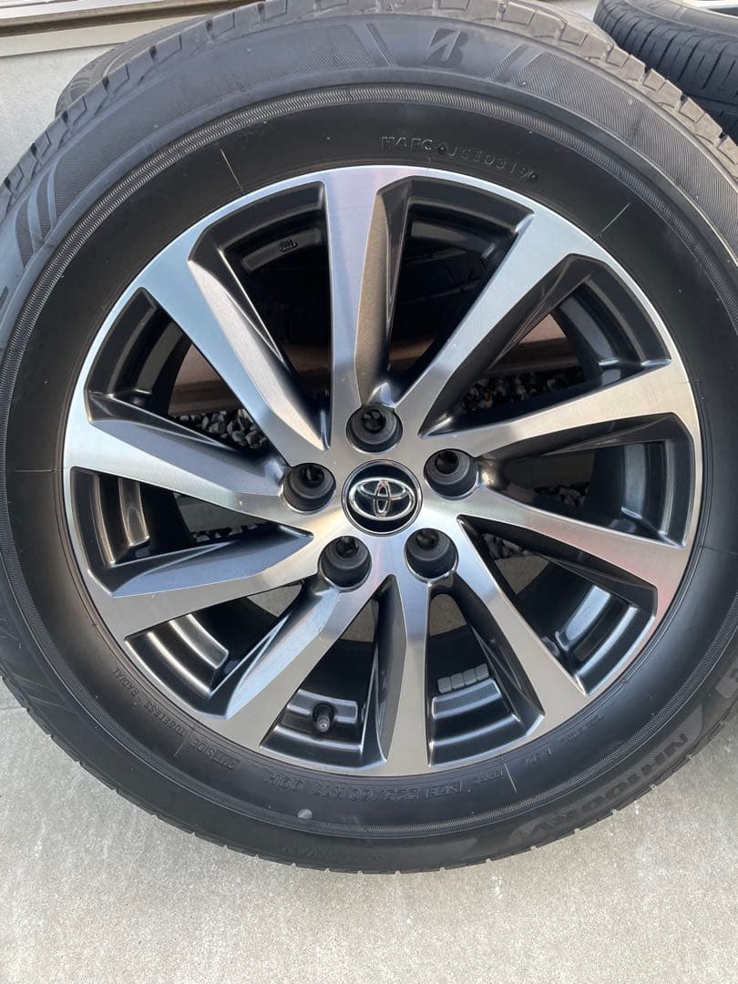 30系ヴェルファイア　アルファード　純正 17インチホイールタイヤセット4本