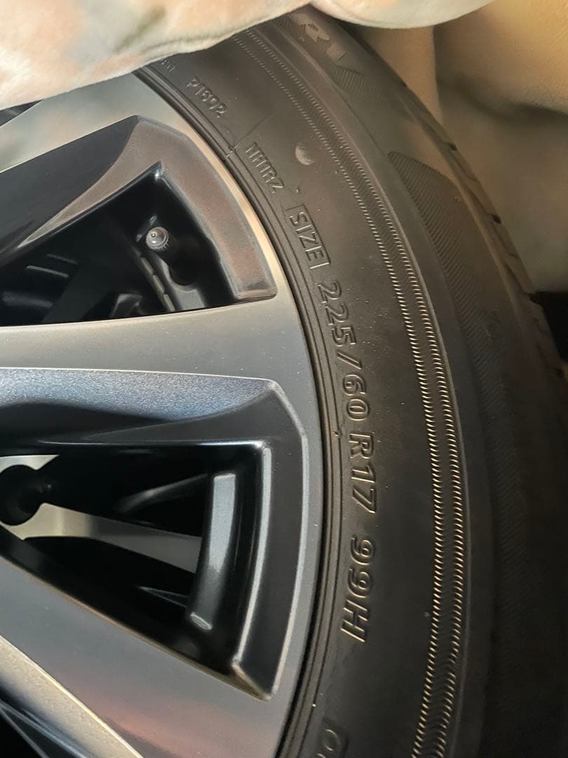 30系ヴェルファイア　アルファード　純正 17インチホイールタイヤセット4本