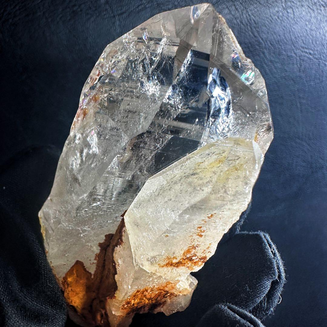 高透明度❗️レインボー☆コロンビアレムリアンシード クリスタル ポイントA1549