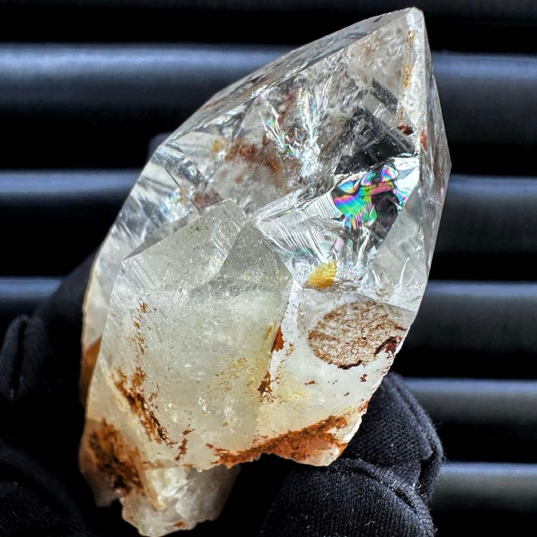 高透明度❗️レインボー☆コロンビアレムリアンシード クリスタル ポイントA1549