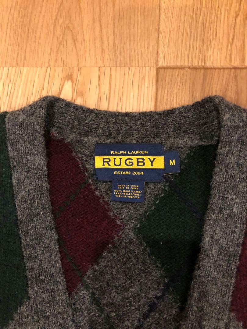 ラルフローレンラグビー　アーガイルニット