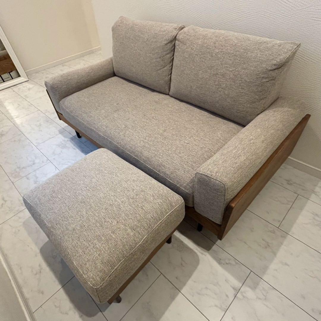 unicoウニコ TREL(トレル)カバーリングソファ 2.5人掛け+オットマン