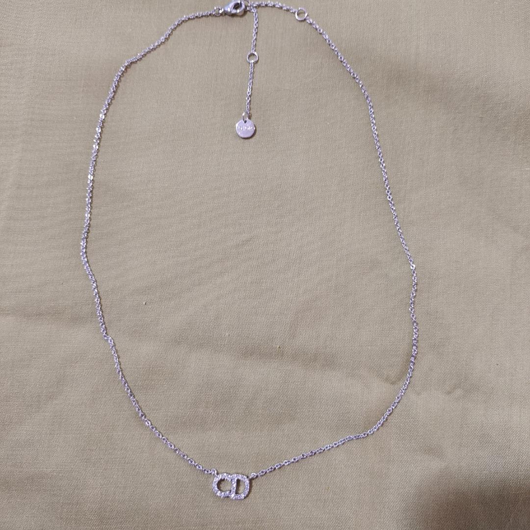 Diorネックレス　ネックレス CD ロゴ　シルバー