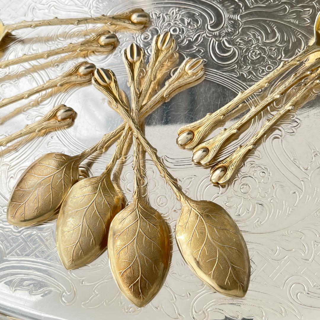 【仏蘭西】デミタススプーン 11本【シルバープレート】 10.5cm