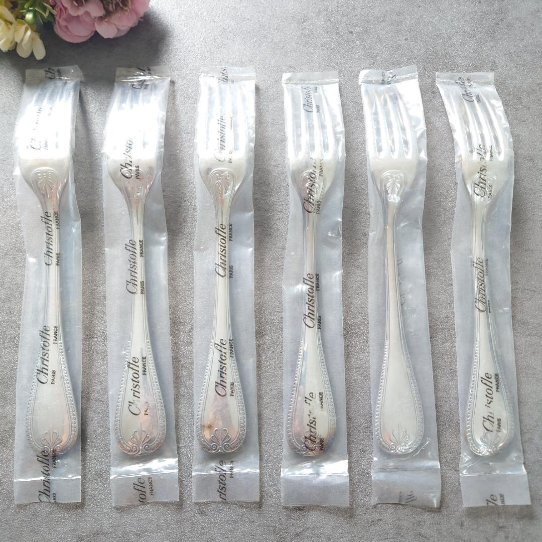 希少 クリストフル マルメゾン テーブルフォーク 未開封 6点