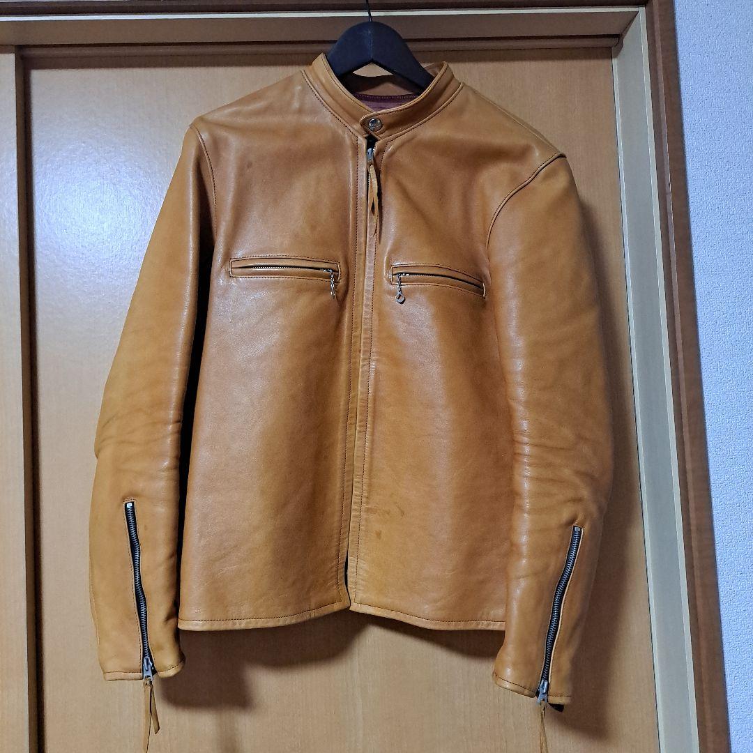 ヒ*シ様 Buco J100 キャメル シングルライダースジャケット 42