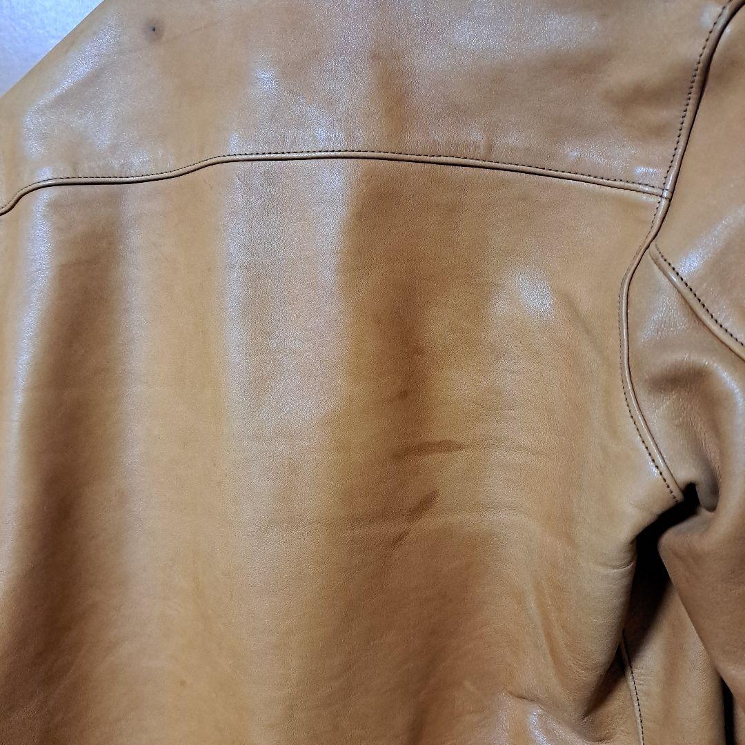 ヒ*シ様 Buco J100 キャメル シングルライダースジャケット 42