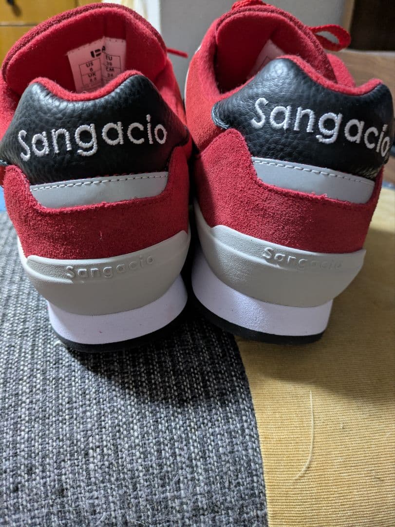 Sangacio レッド スニーカー24センチ　新品