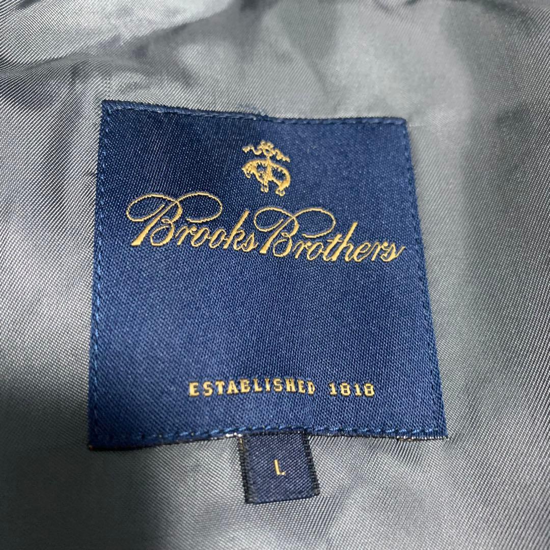 ブルックスブラザーズ ステンカラーコート 比翼 ライナー付き 紺