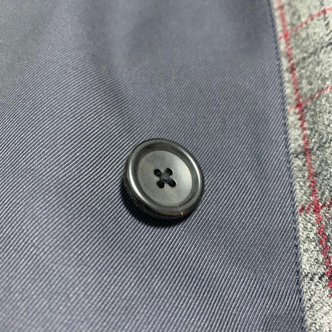 ブルックスブラザーズ ステンカラーコート 比翼 ライナー付き 紺