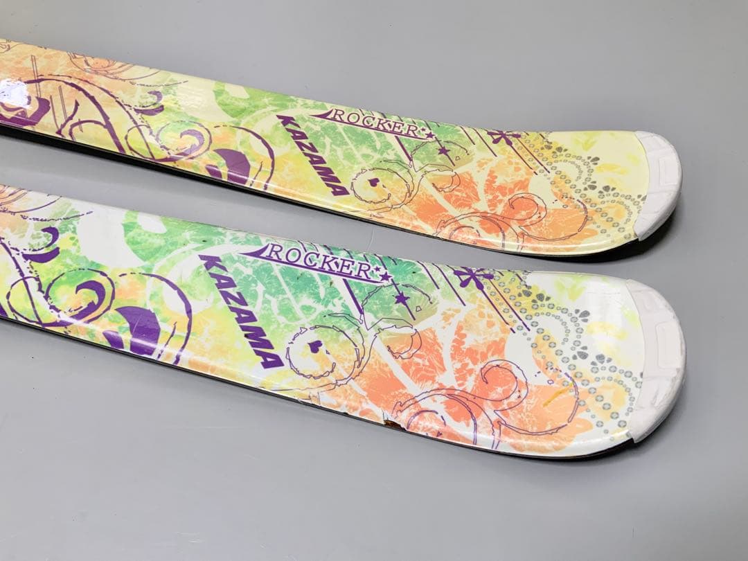 カービングスキー 4点セット　KAZAMA 板152cm／靴23.5cm