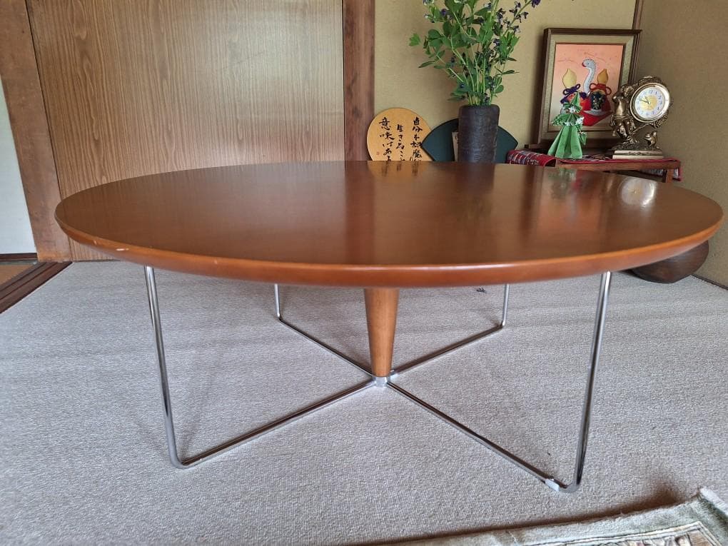 超希少！karimoku（カリモク)円形センターテーブル・ローテーブル