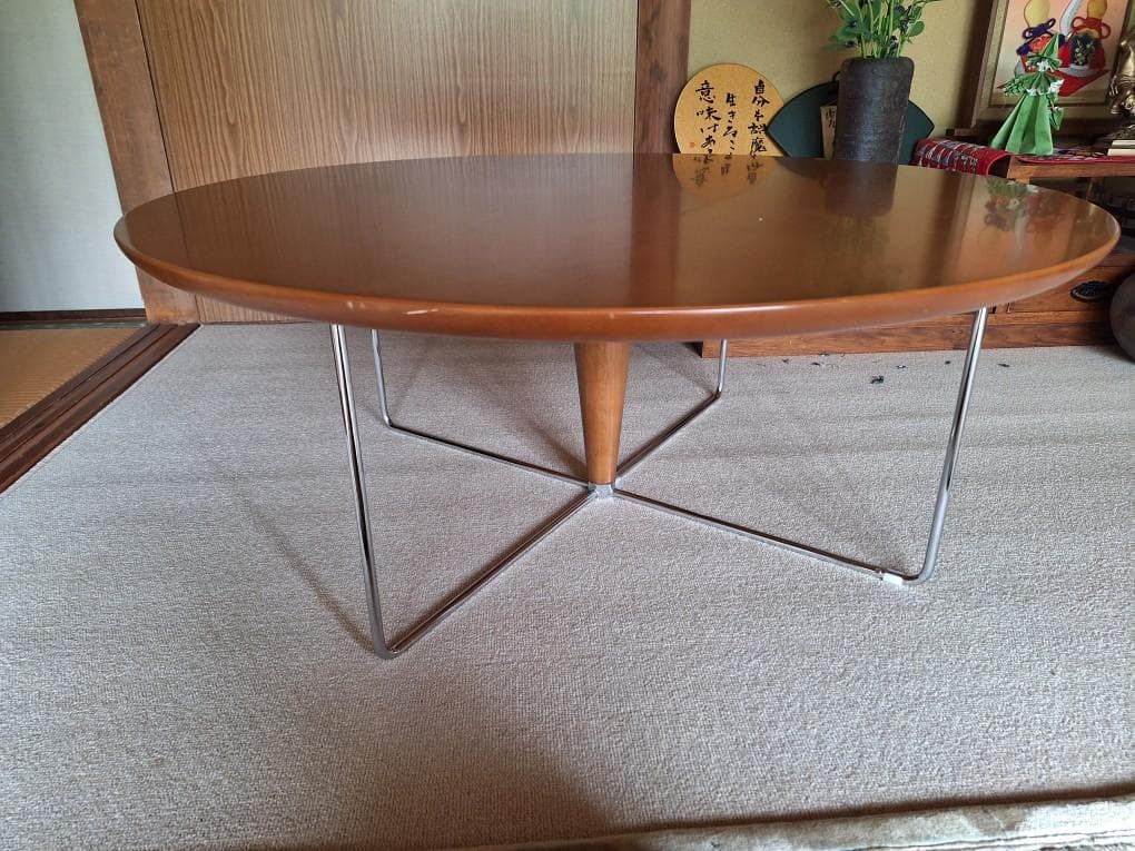 超希少！karimoku（カリモク)円形センターテーブル・ローテーブル