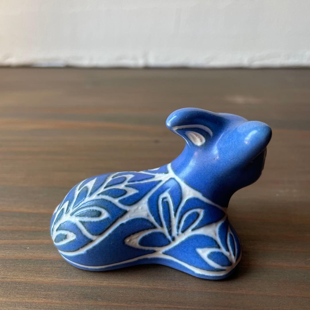 pablo ZABAL 陶芸家　作家　ブルー　ロバ　海外　オブジェ　セット
