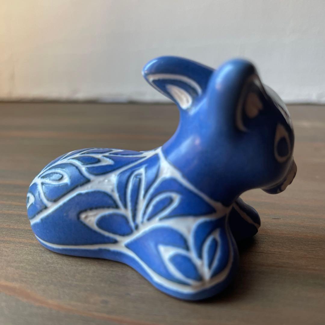 pablo ZABAL 陶芸家　作家　ブルー　ロバ　海外　オブジェ　セット